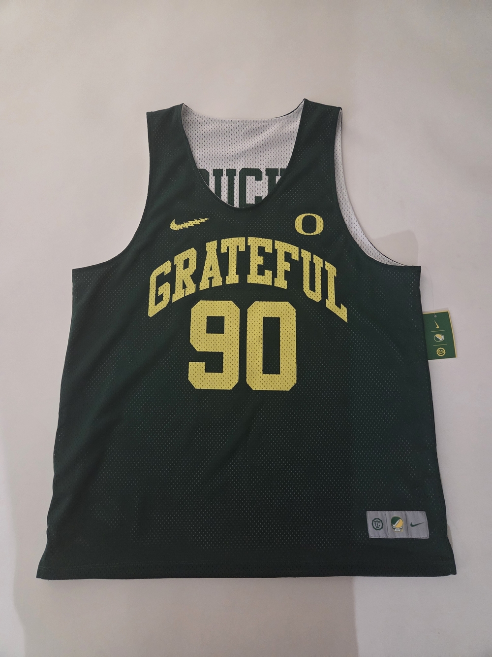 Nike Oregon Ducks Grateful Dead Basketball Jersey Reversible Men’s Size Large